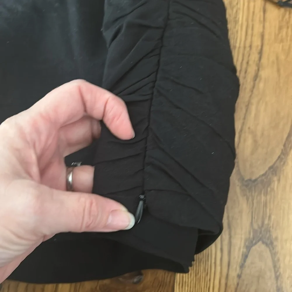 NWOT ZARA one shoulder linen blend crop top black - Picture 6 of 9
